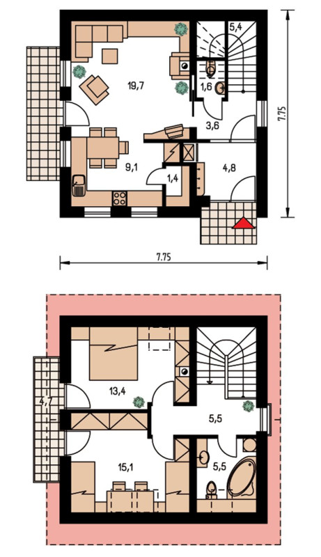 Typový dům Mini - Gservis